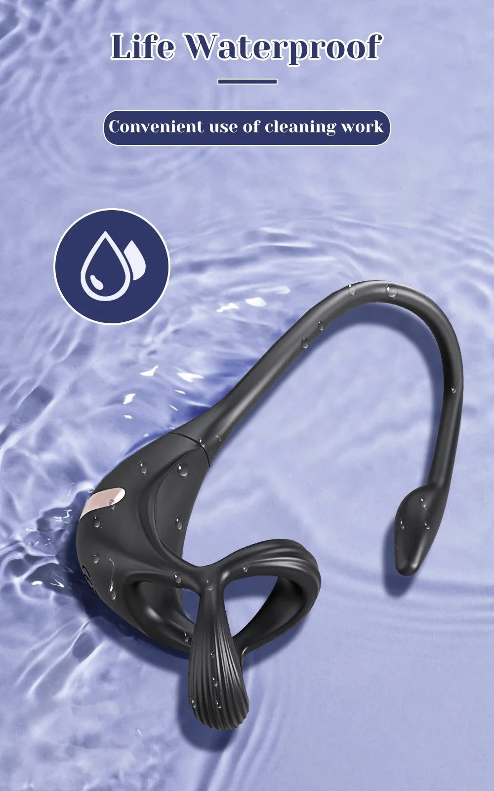 Vibrating Cock Ring Male Prostate Massager Stimulator