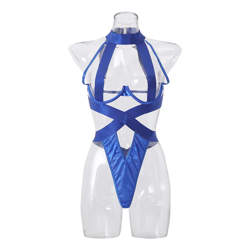 Pleazure Palace Halterneck Bodysuit