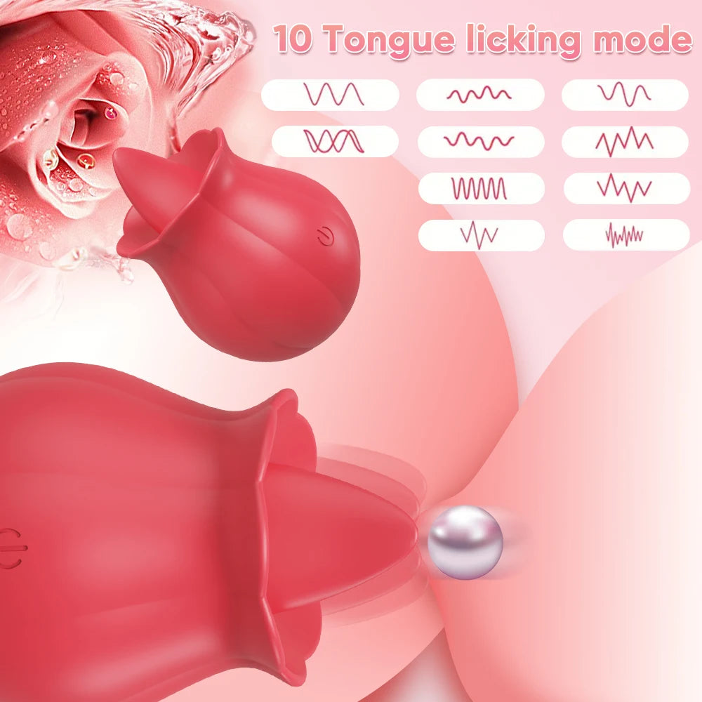 Rose Vibrator - Licking & Vibrating