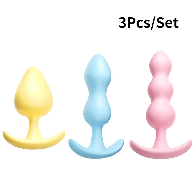 3pc/Set Silicone Anal Plug