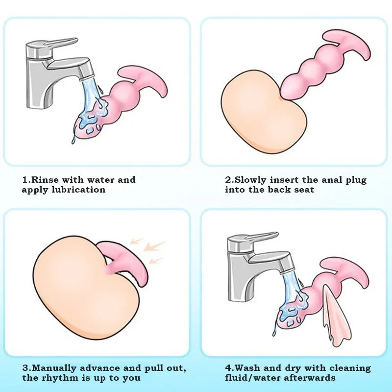 3pc/Set Silicone Anal Plug