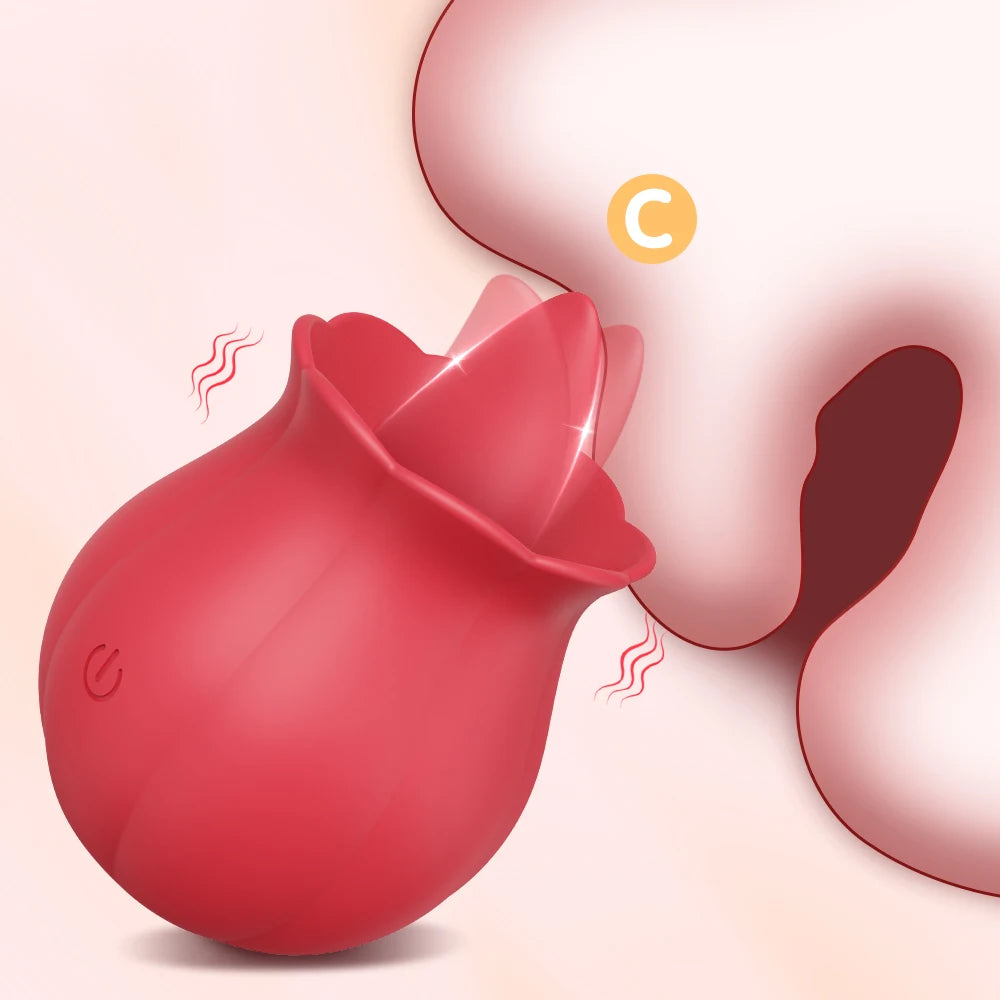Rose Vibrator - Licking & Vibrating