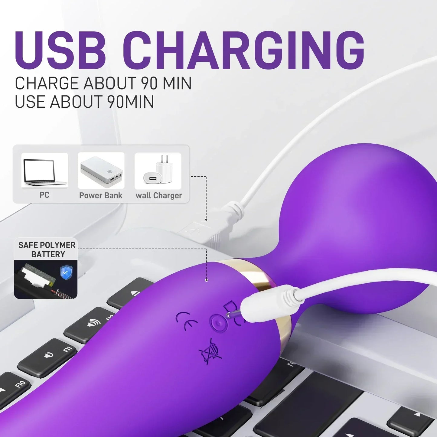 Enchanted Bliss G-Spot Vibrator Wand