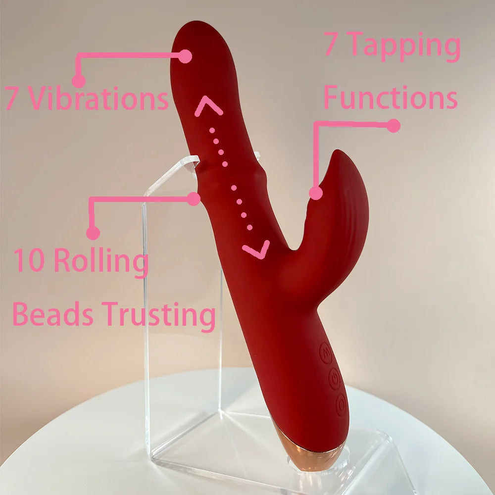 Premium Beads Thrusting Rabbit Vibrator