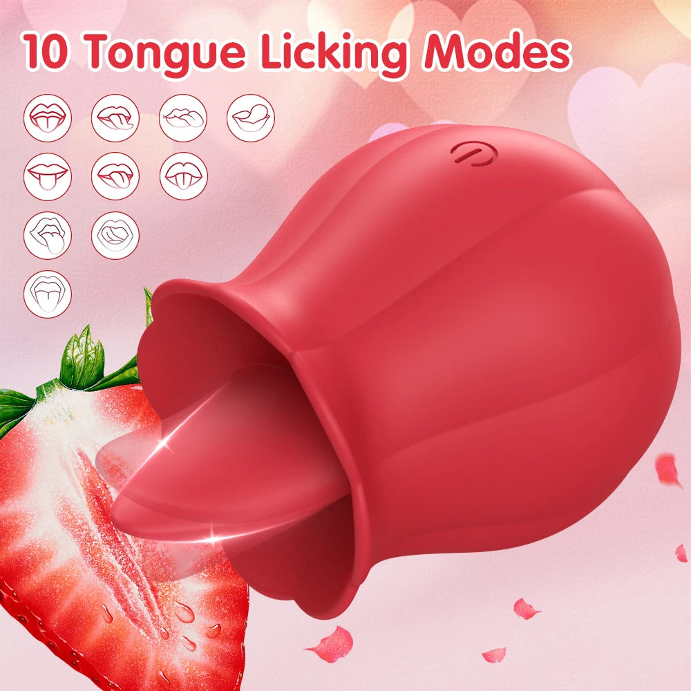Rose Vibrator - Licking & Vibrating