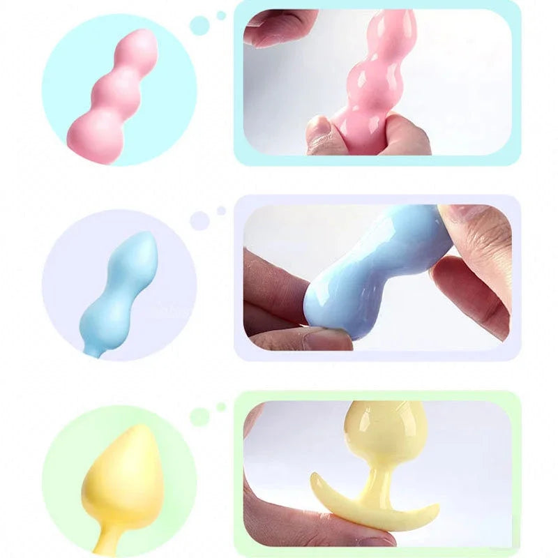 3pc/Set Silicone Anal Plug