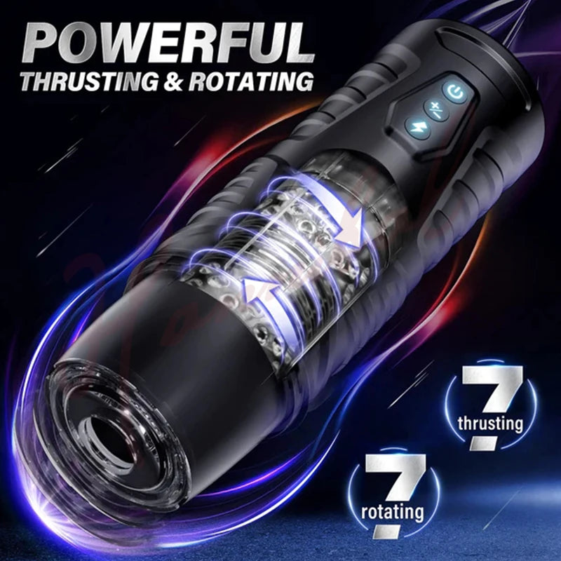Hannibal Automatic Thrusting Rotation Penis Stimulator