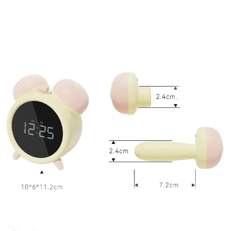 Alarm Clock Shaped Vibrator - 10-Speed Sucking Egg Toy for Women Plus Quiet G-Spot/Clit Stimulator