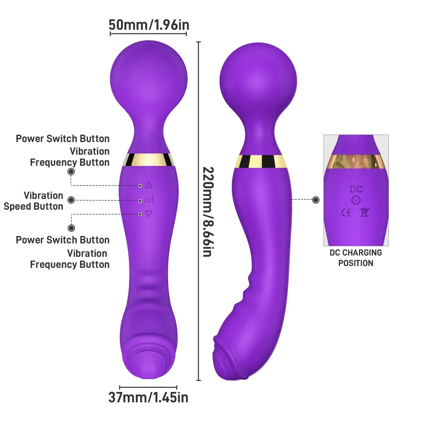 Enchanted Bliss G-Spot Vibrator Wand