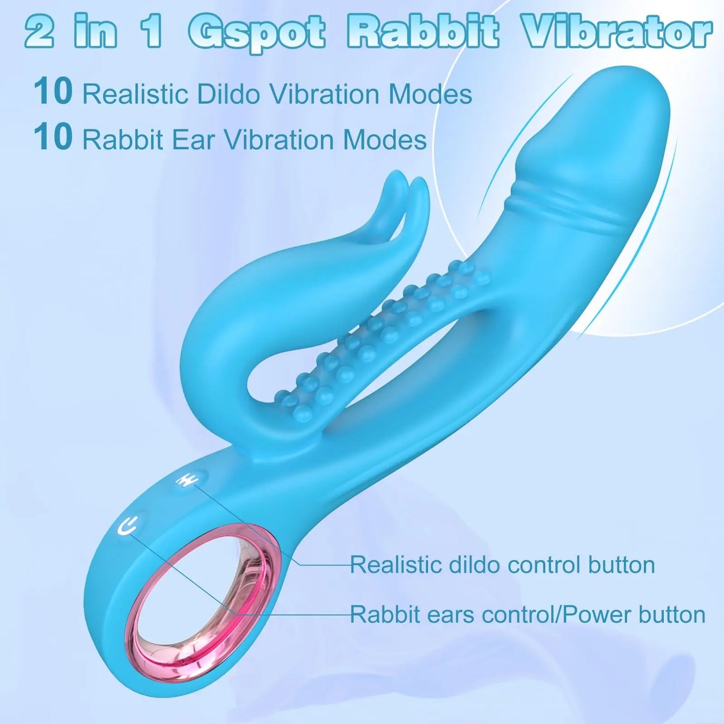 Dual-Action Vibrator with G-Spot and Clitoral Stimulation