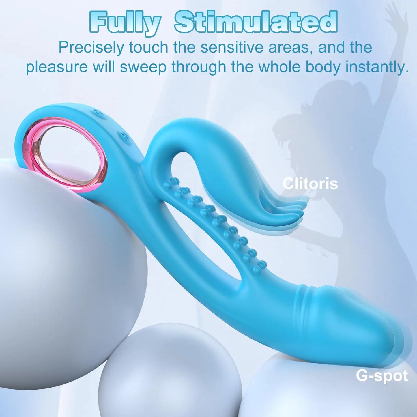 Dual-Action Vibrator with G-Spot and Clitoral Stimulation