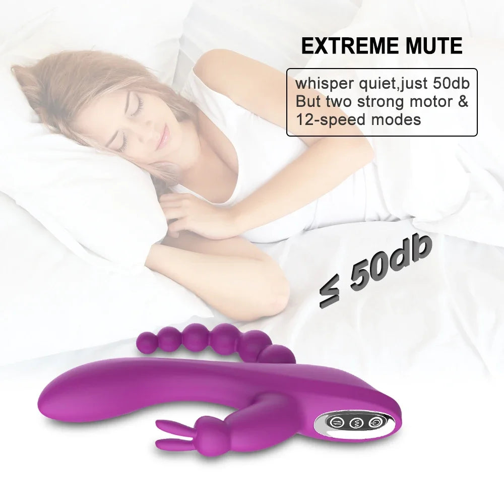 3-in-1 G-Spot Rabbit Vibrator