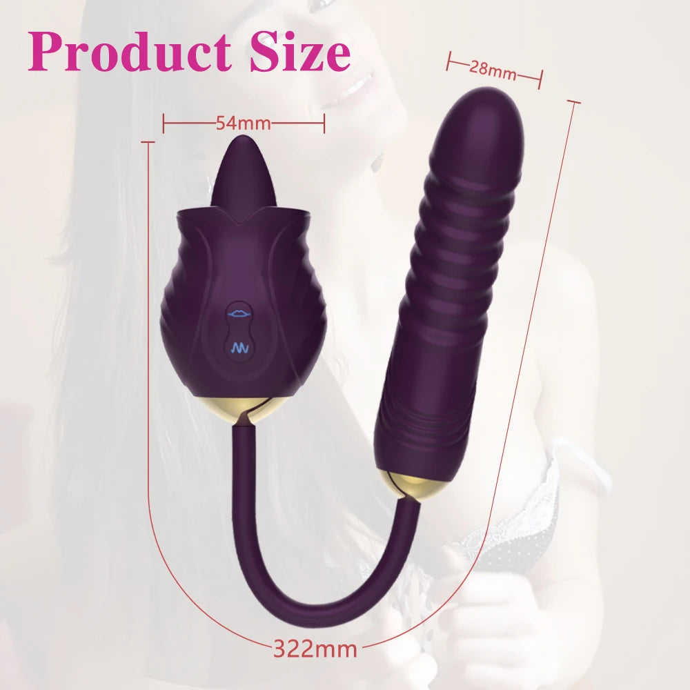 Amazing 3-in-1 Rose Sex Toy Vibrator