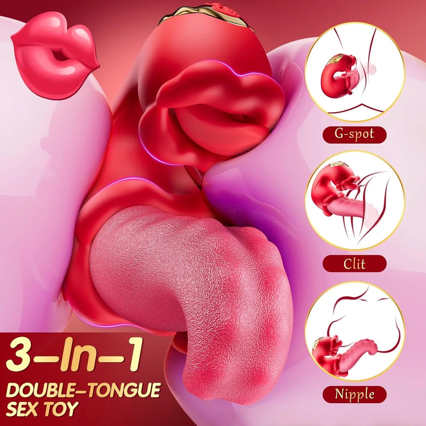 3 in 1 Swing Tongue Vibrator