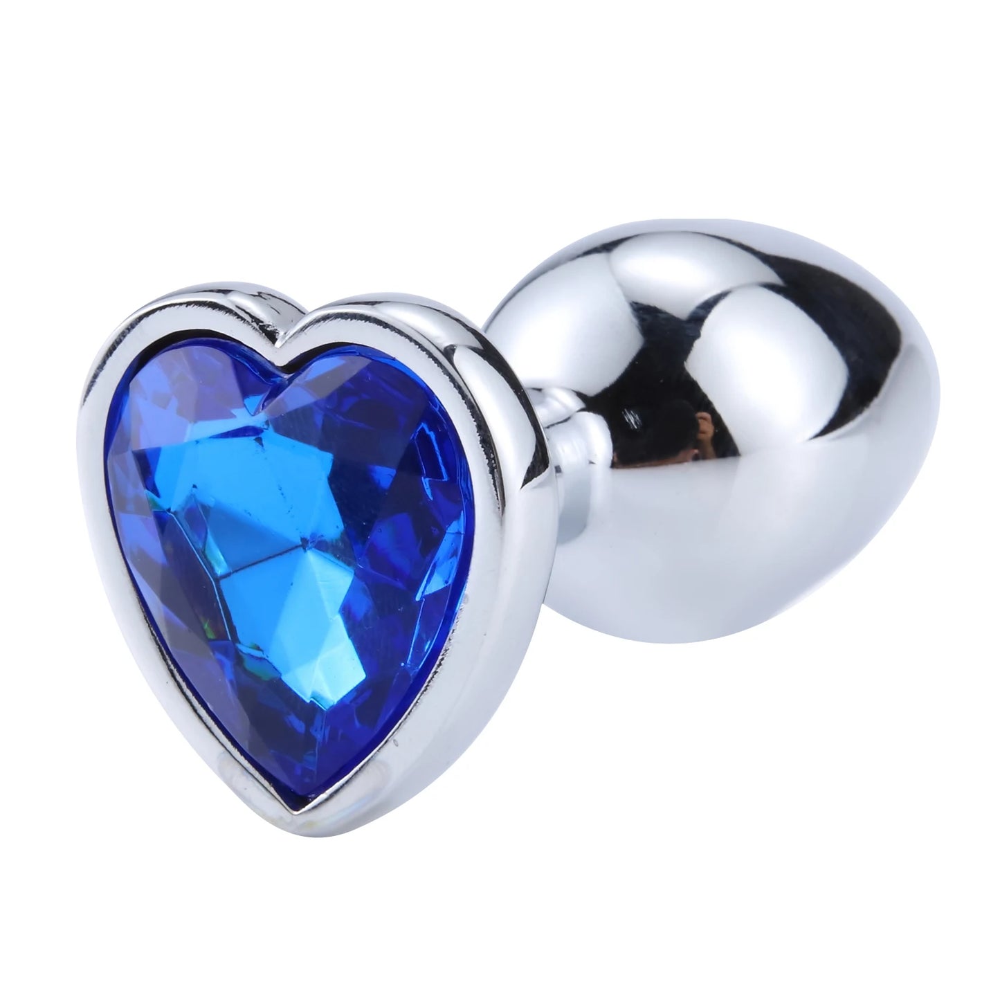 Heart Stainless Steel Crystal Anal Plug