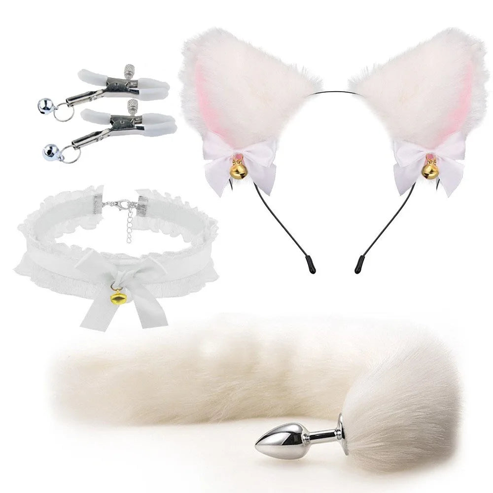 Adorable Fox Tail and Ears Intimate Accessory Kit