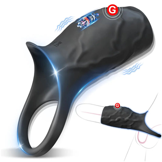 Vibrating Penis Sleeve with G Spot Stimulation