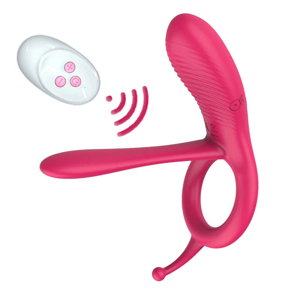 Long Tongue Cock Sleeve Ring Vibrator