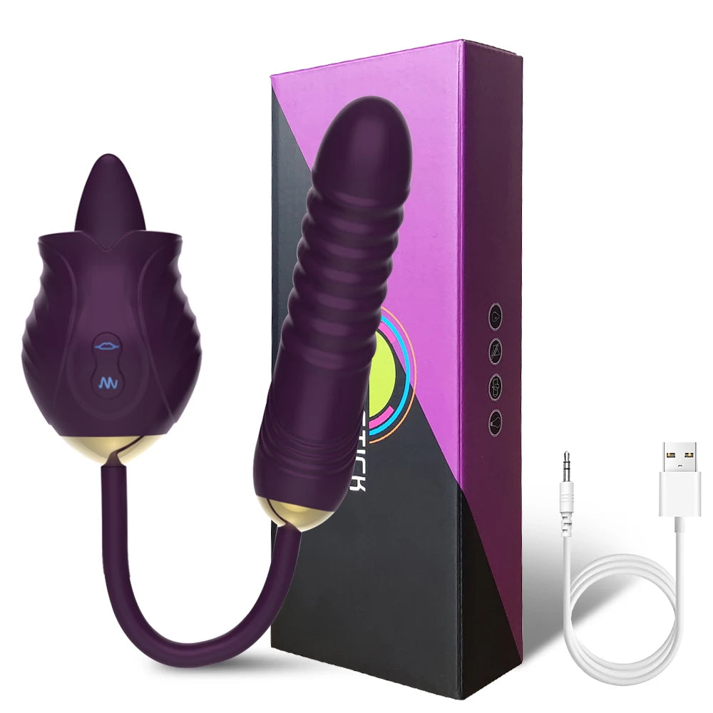 Amazing 3-in-1 Rose Sex Toy Vibrator