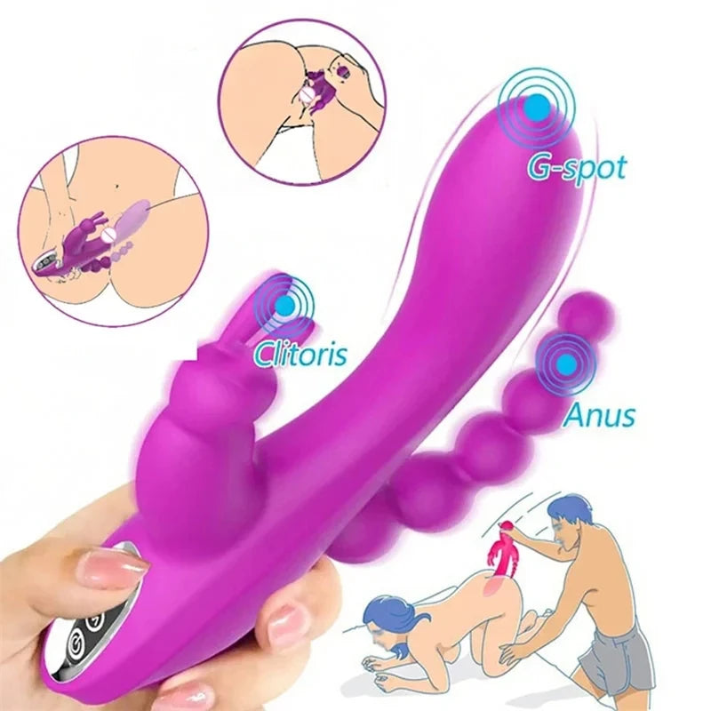 3-in-1 G-Spot Rabbit Vibrator