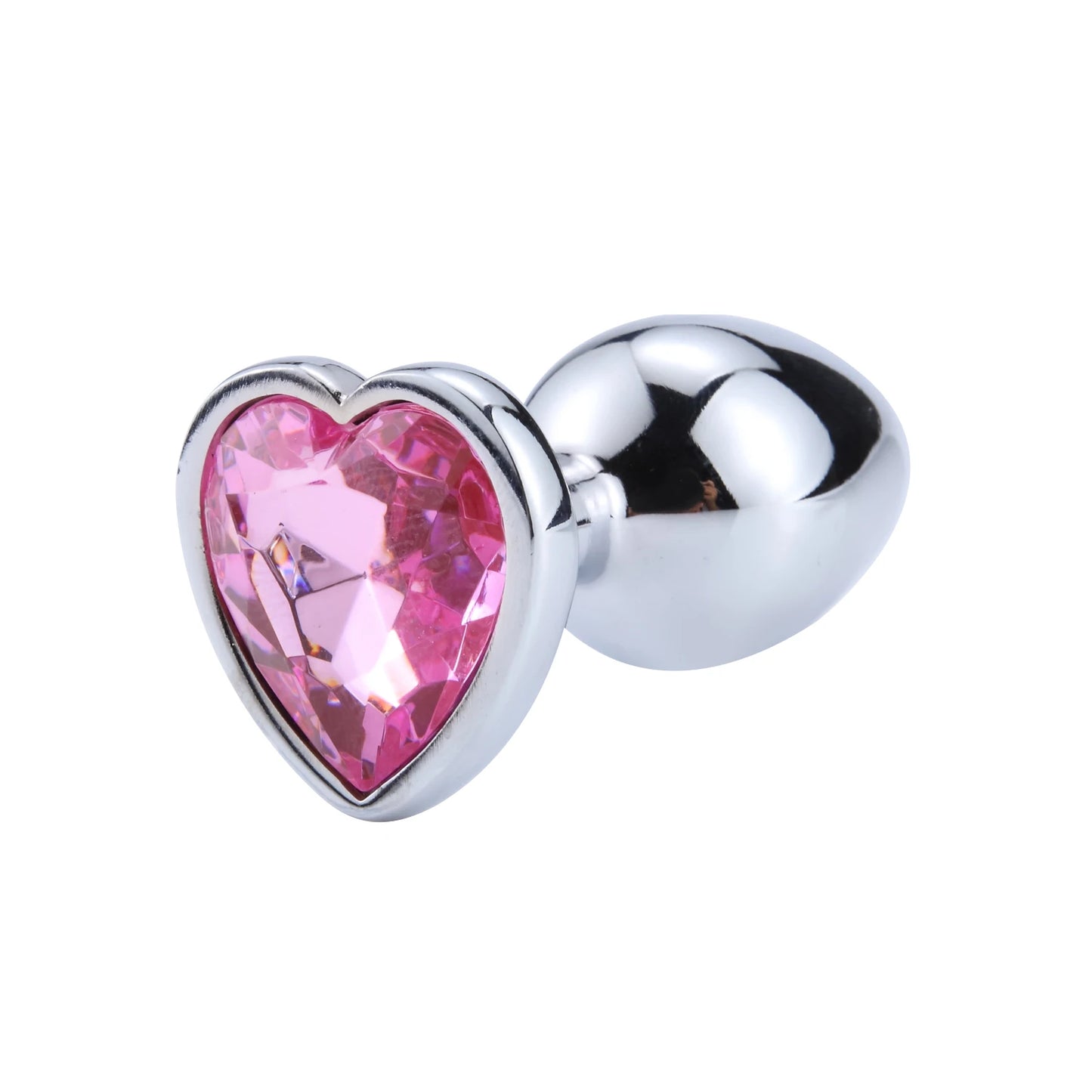 Heart Stainless Steel Crystal Anal Plug