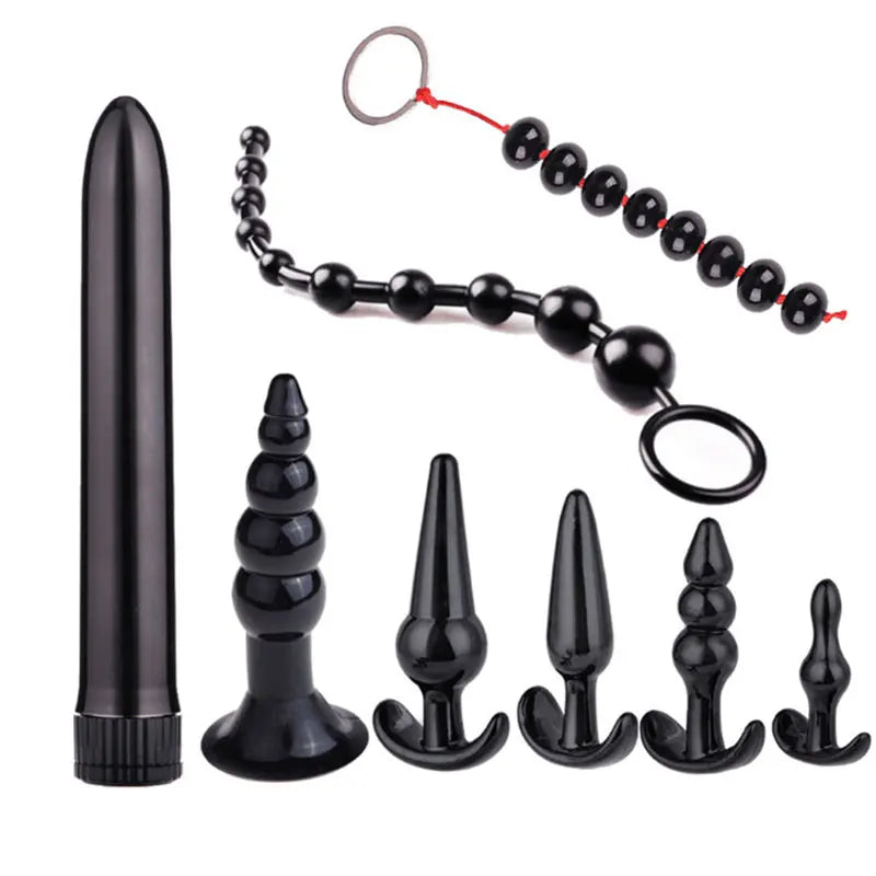 Ultimate Anal Stimulation Kit - 8 Silicone Plugs and Dilators