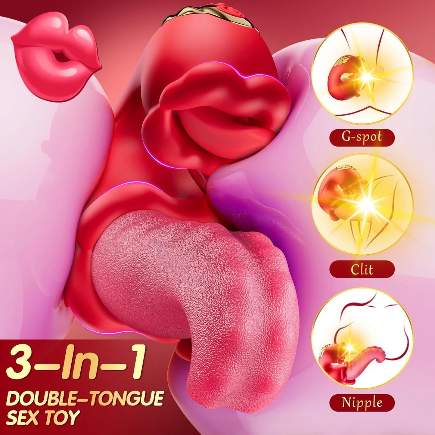 3 in 1 Swing Tongue Vibrator