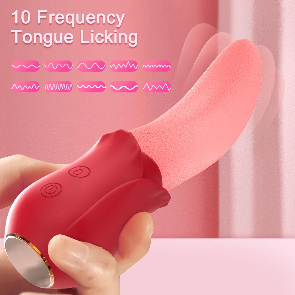 Tongue Clitoral Stimulation Massager with Multi-Sensory Textures