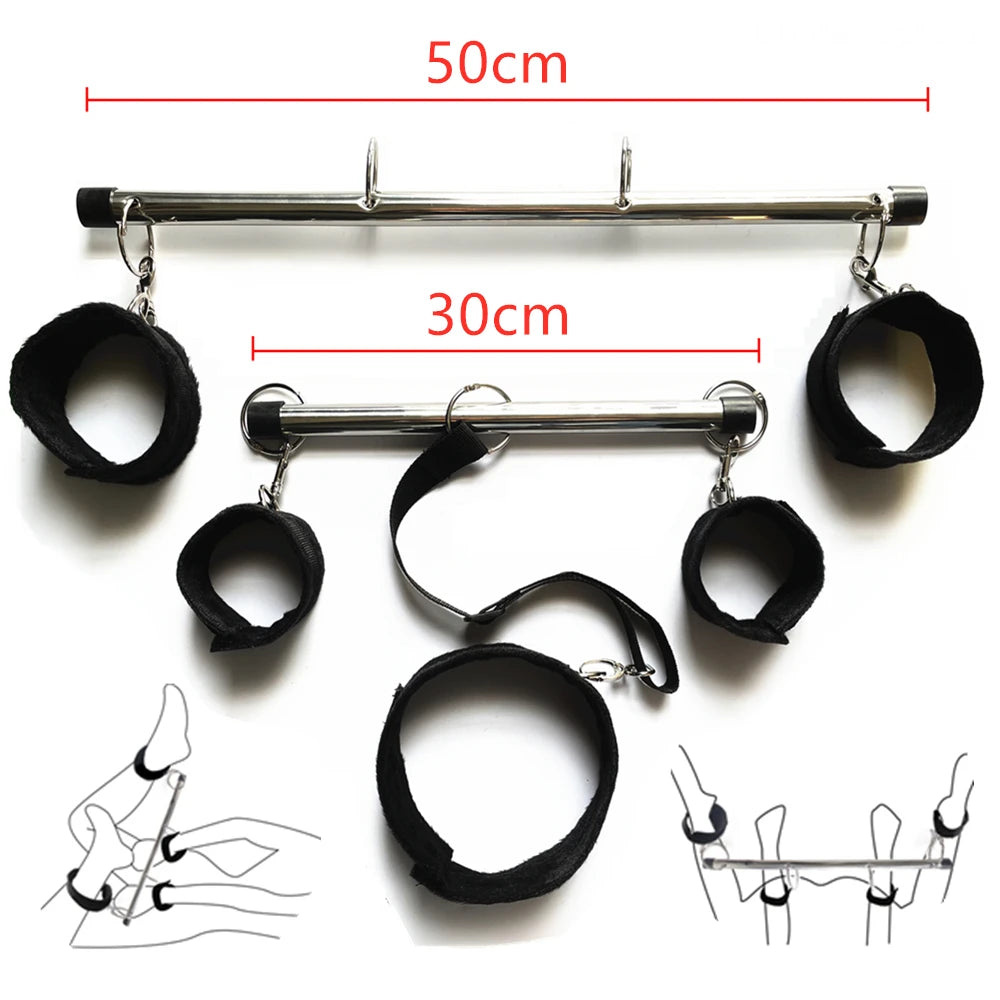 BDSM Adjustable Spreader Bar Restraint Set