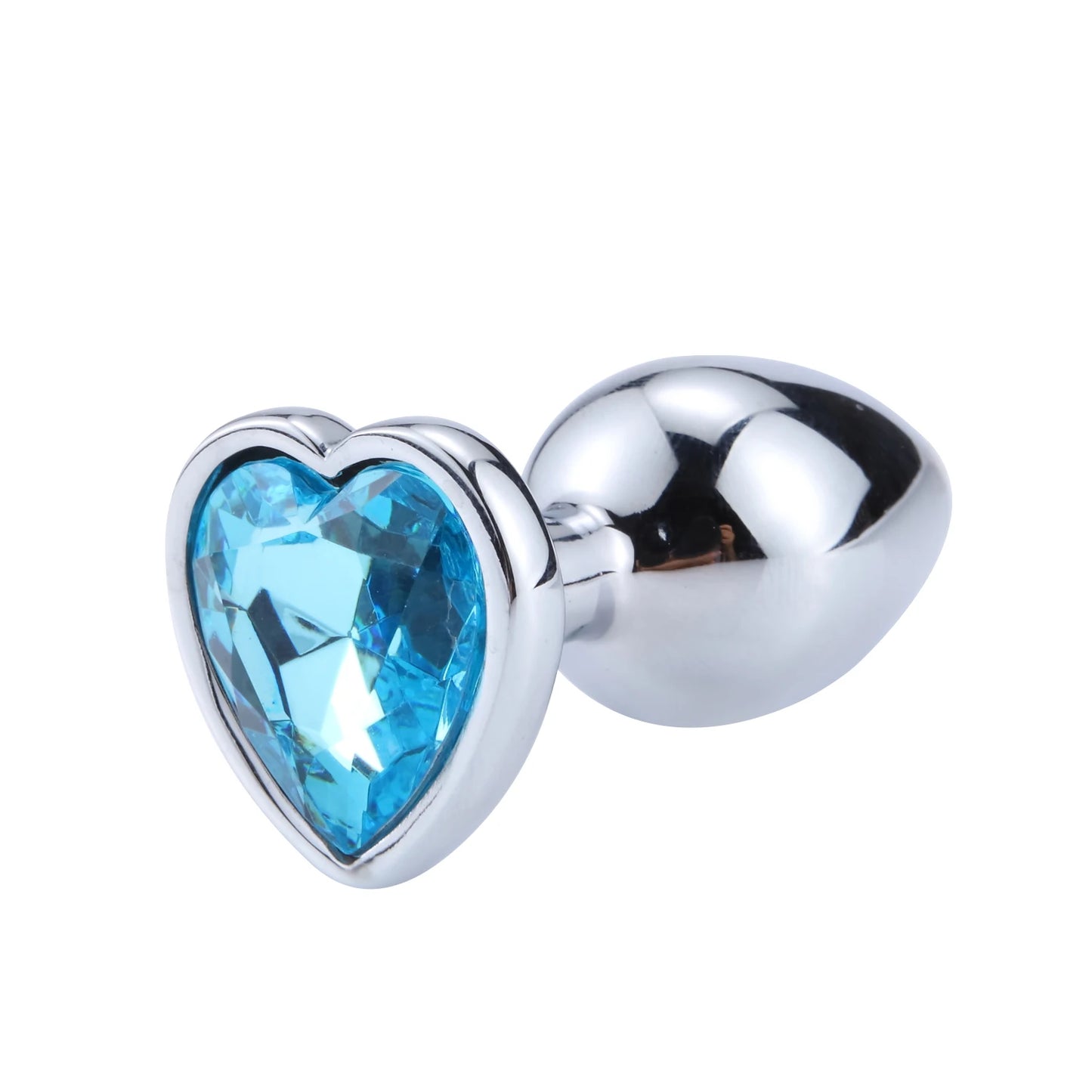 Heart Stainless Steel Crystal Anal Plug