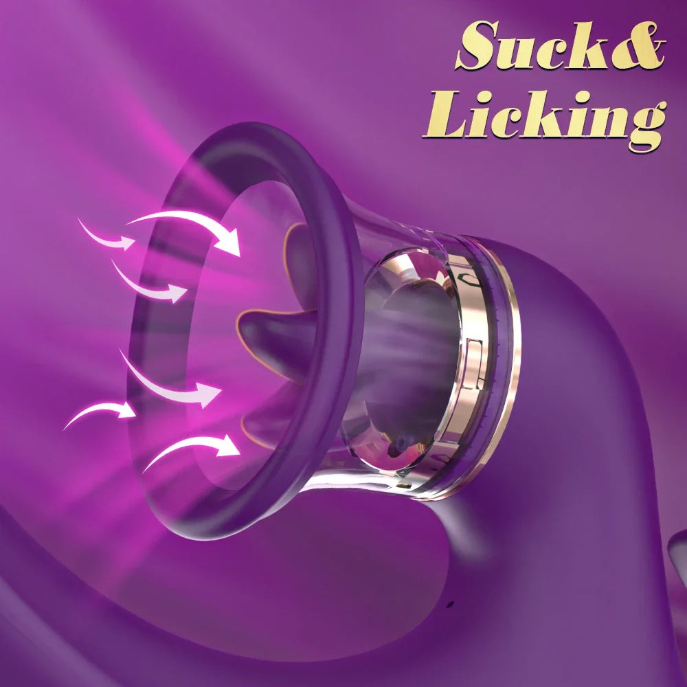 7-Mode Licking & Vibrating Stimulator