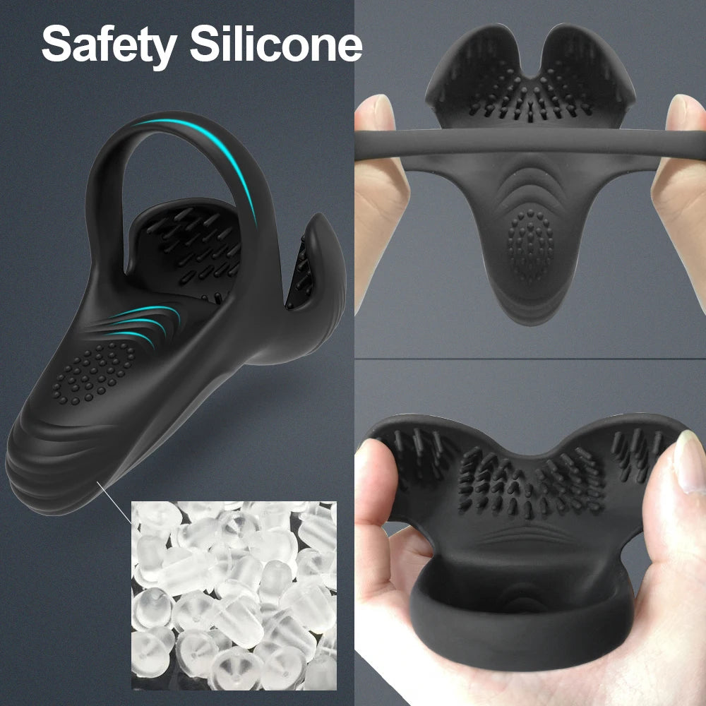 Testicle Massager Vibrator Cock Ring