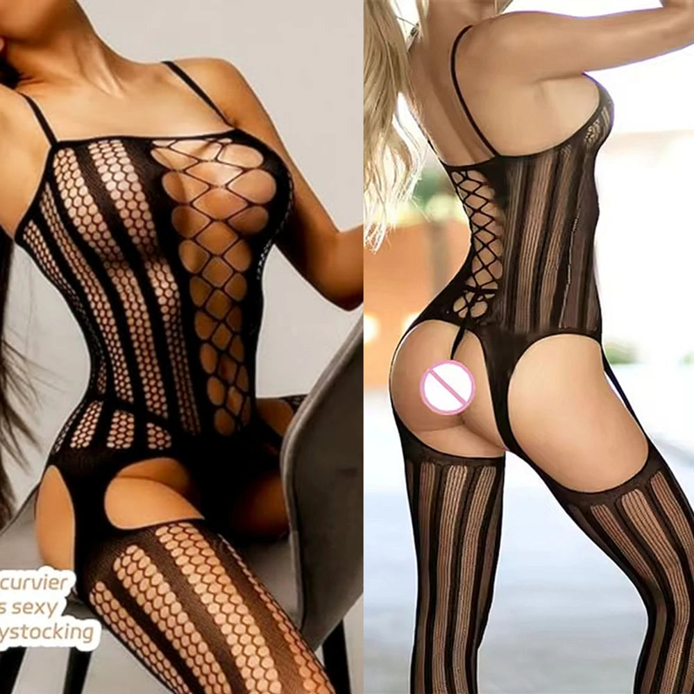 Erotic Lace Lingerie Bodysuit