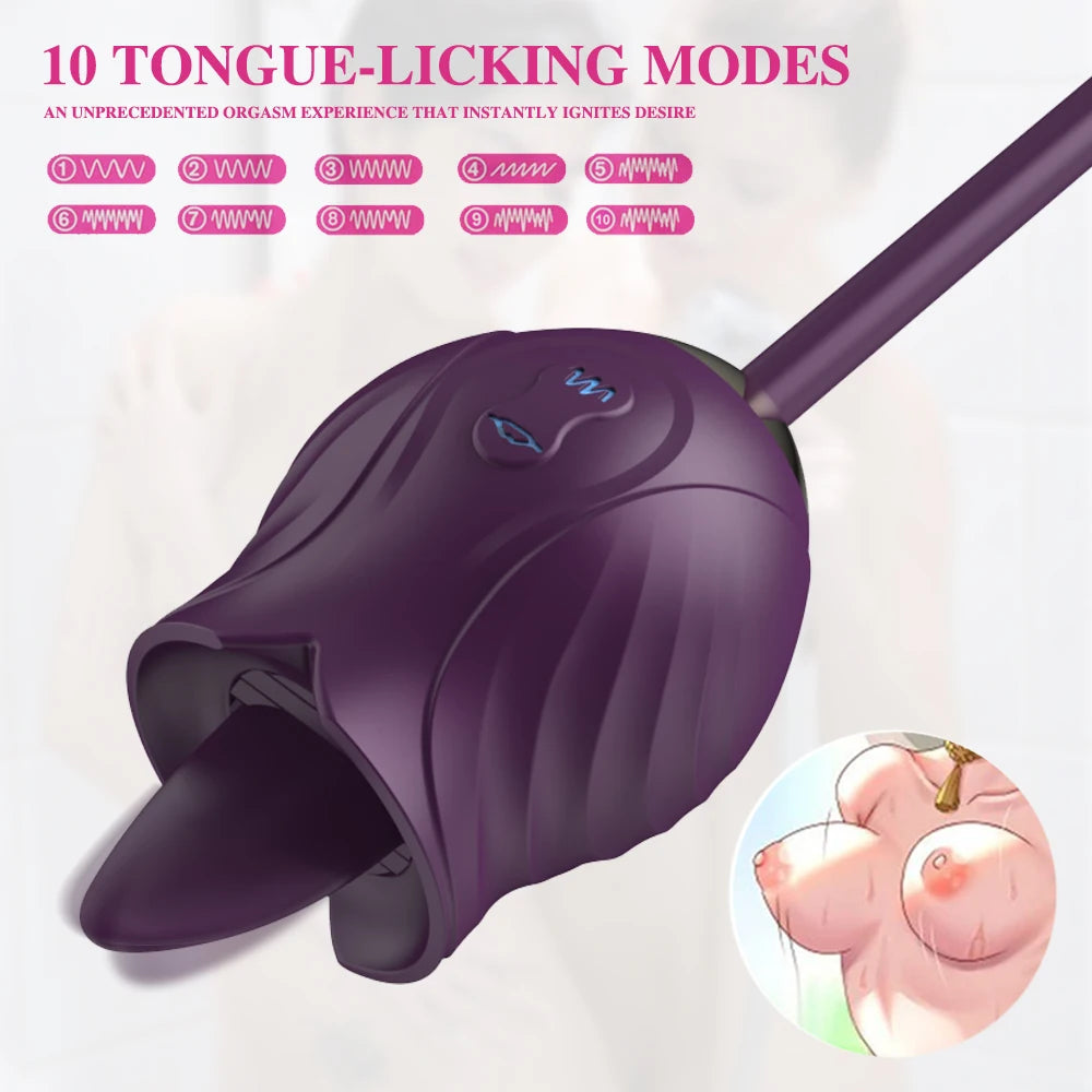 Amazing 3-in-1 Rose Sex Toy Vibrator