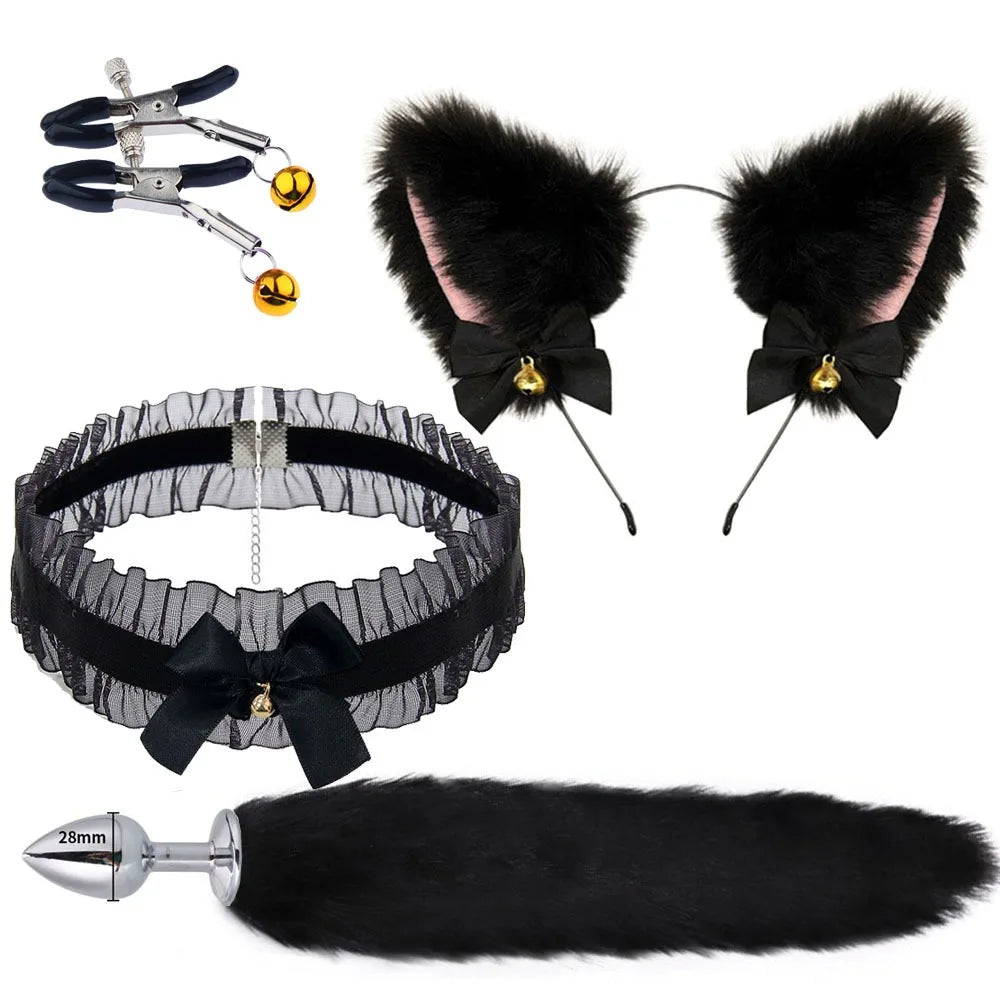 Adorable Fox Tail and Ears Intimate Accessory Kit