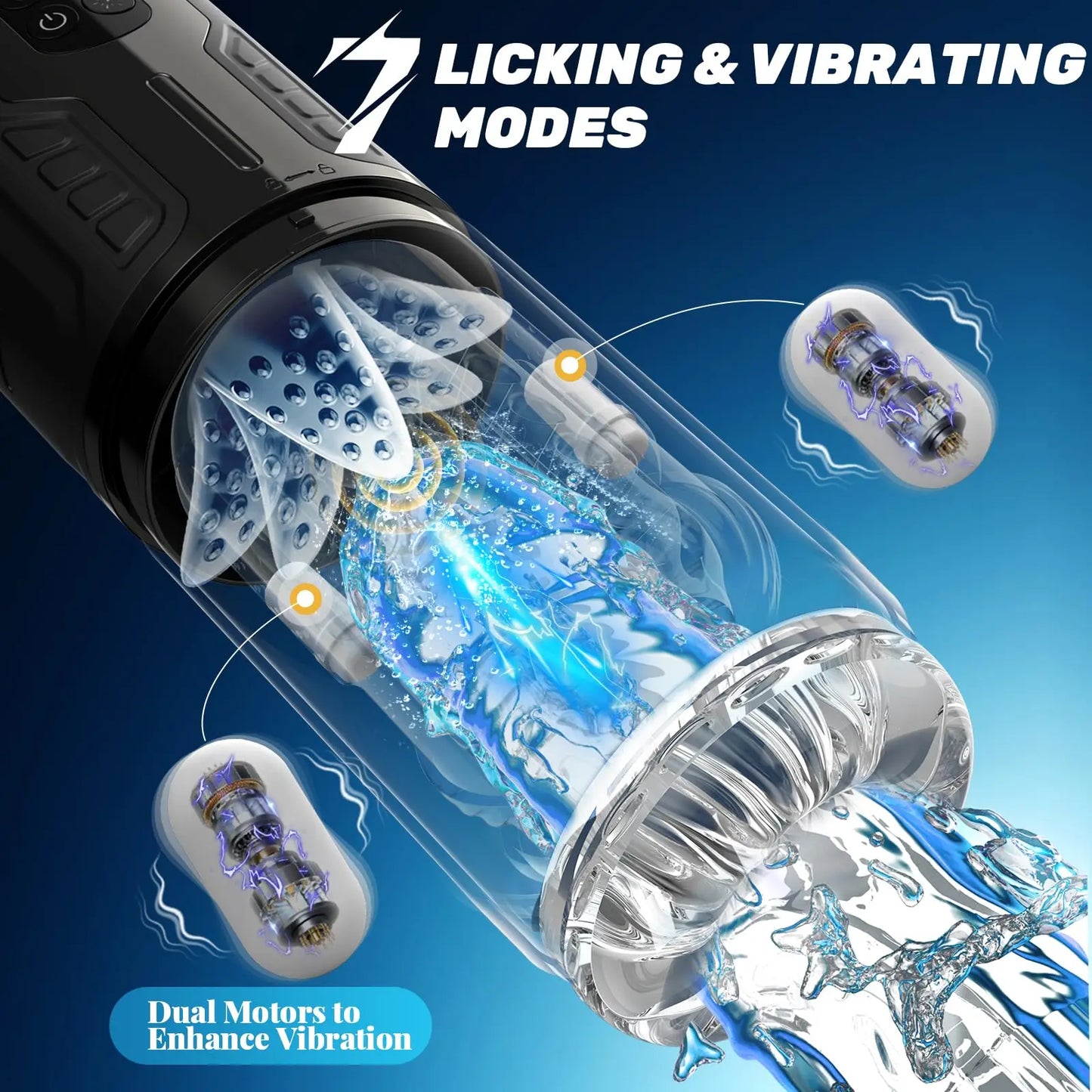 Powerful Vibrating Thrust & Vibe Stroker Pro