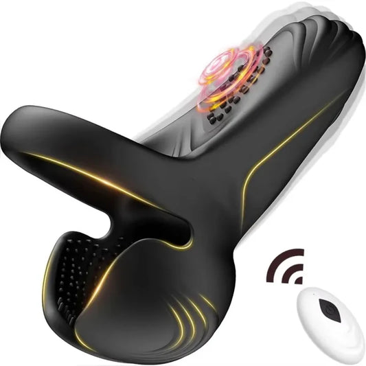 Testicle Massager Vibrator Cock Ring