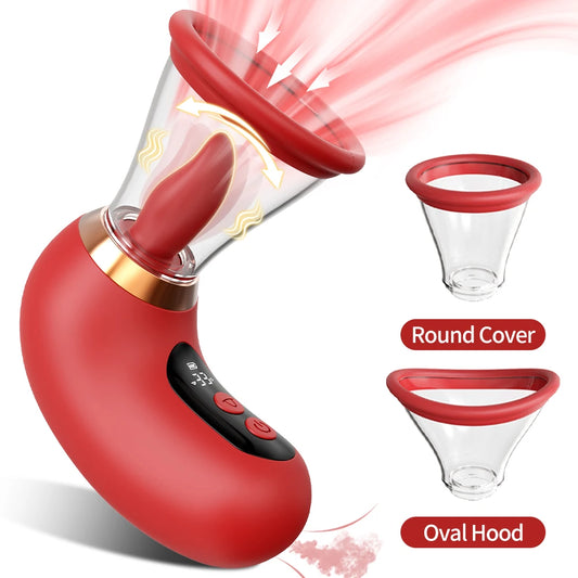 Rose-Sex Toy 3 Sucking 9 Tongue Licking Vibrating Vibrator