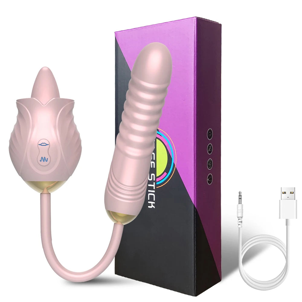 Amazing 3-in-1 Rose Sex Toy Vibrator