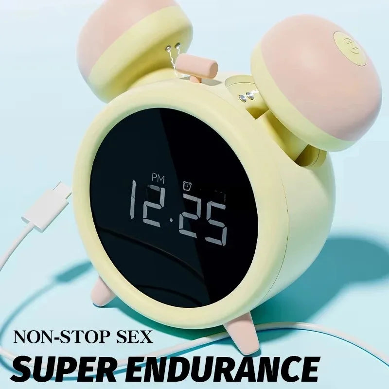 Alarm Clock Shaped Vibrator - 10-Speed Sucking Egg Toy for Women Plus Quiet G-Spot/Clit Stimulator