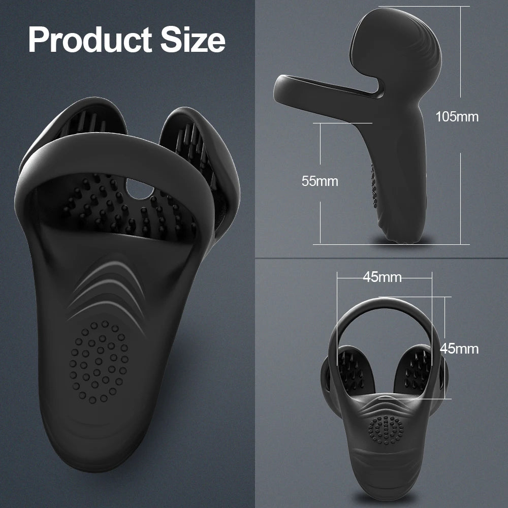 Testicle Massager Vibrator Cock Ring