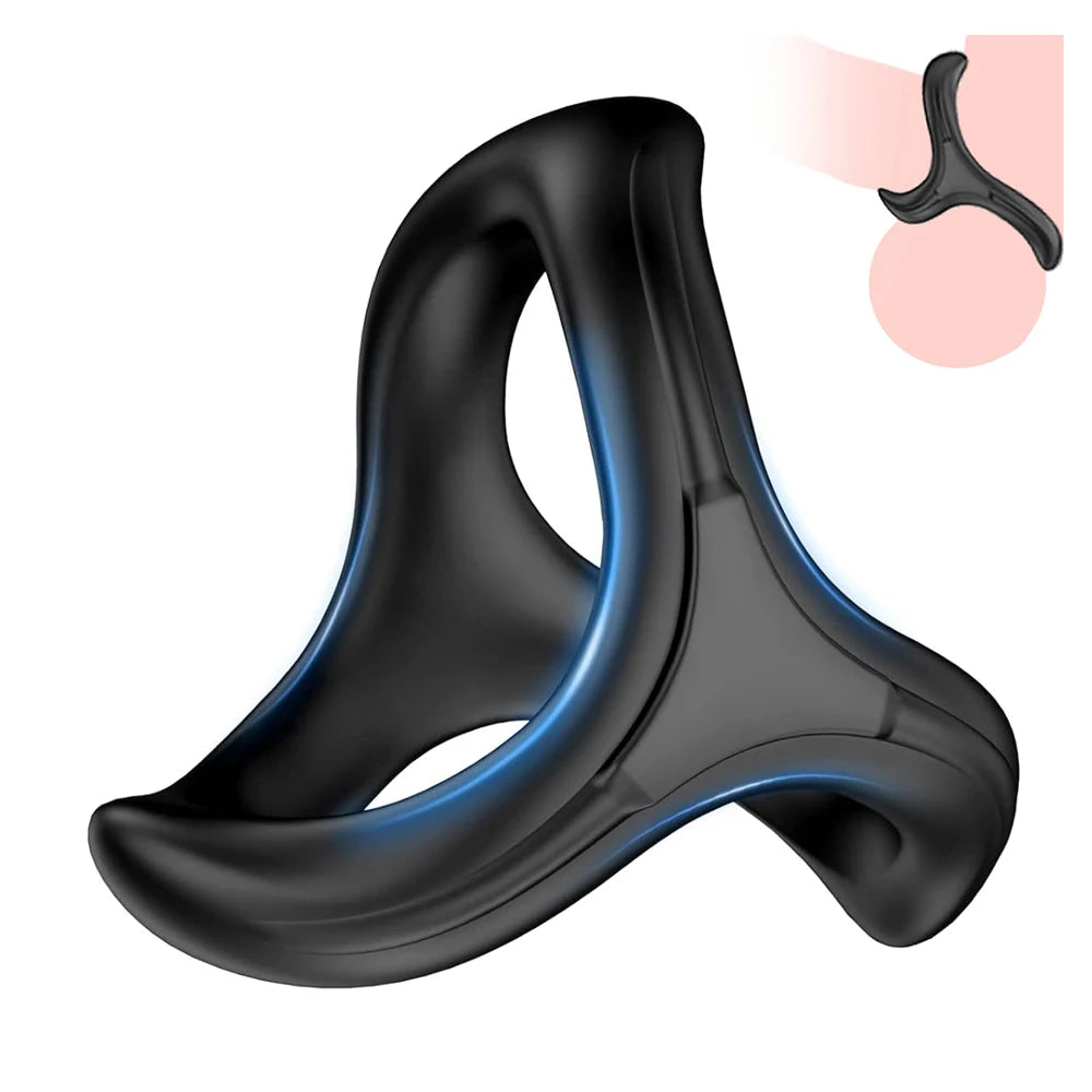 Silicone Cock Rings with Enlargers Erection Enhancer