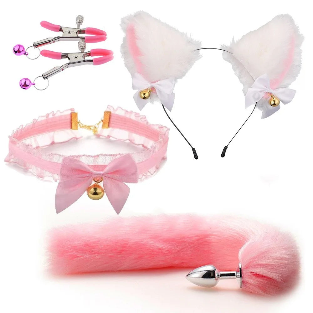 Adorable Fox Tail and Ears Intimate Accessory Kit