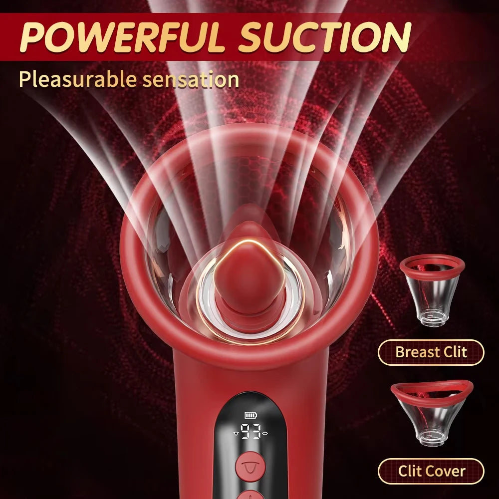 Rose-Sex Toy 3 Sucking 9 Tongue Licking Vibrating Vibrator