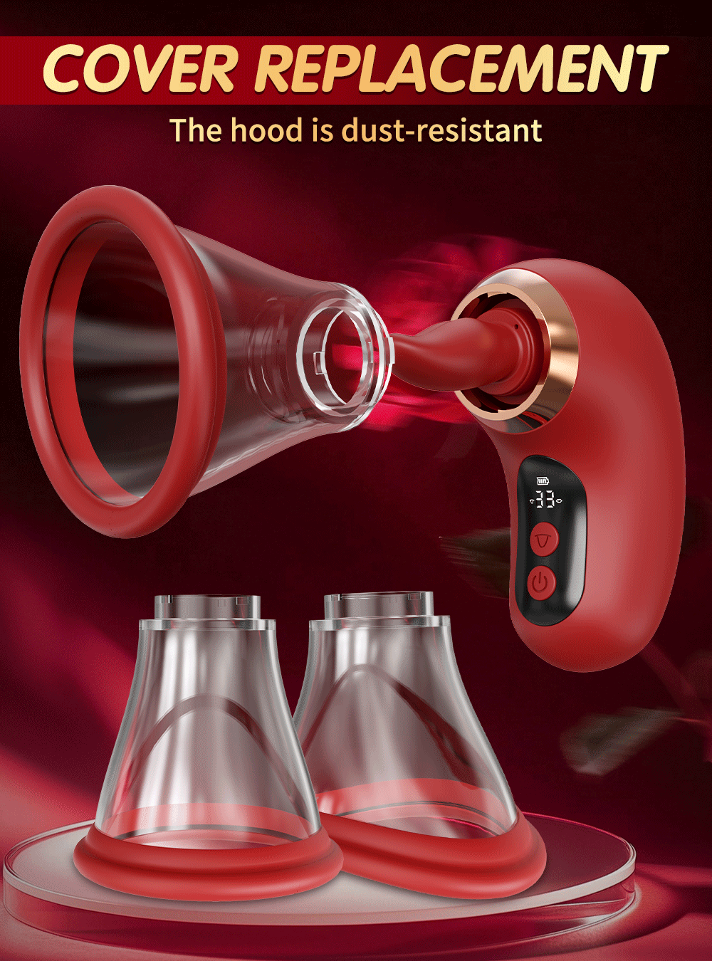 Rose-Sex Toy 3 Sucking 9 Tongue Licking Vibrating Vibrator