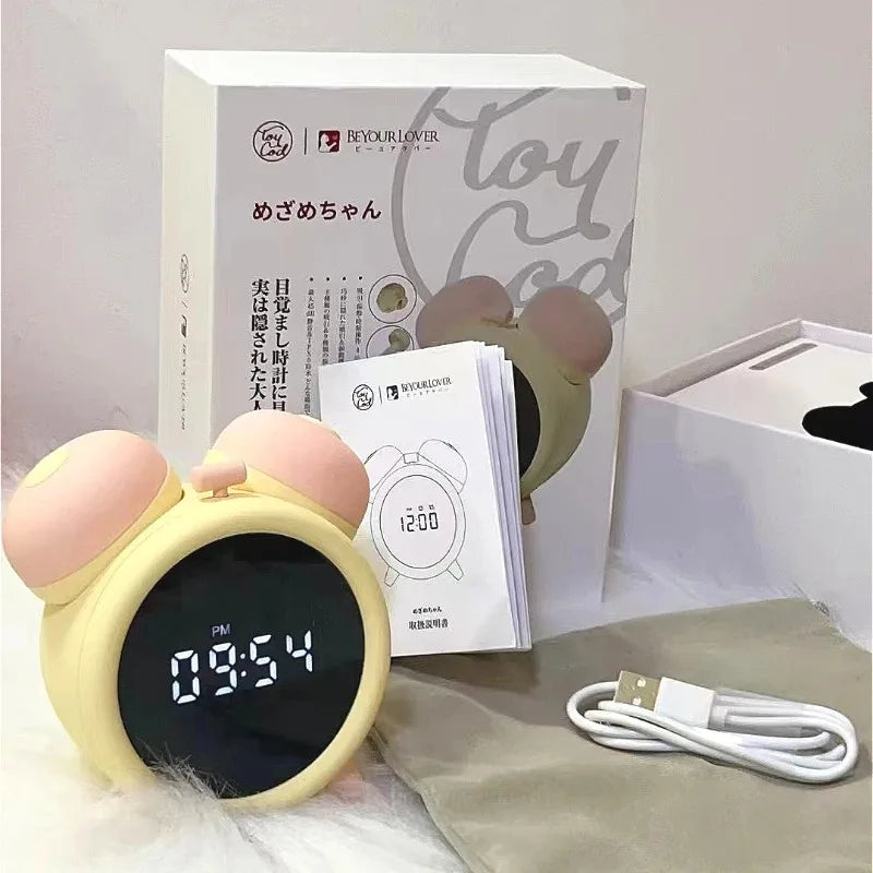 Alarm Clock Shaped Vibrator - 10-Speed Sucking Egg Toy for Women Plus Quiet G-Spot/Clit Stimulator