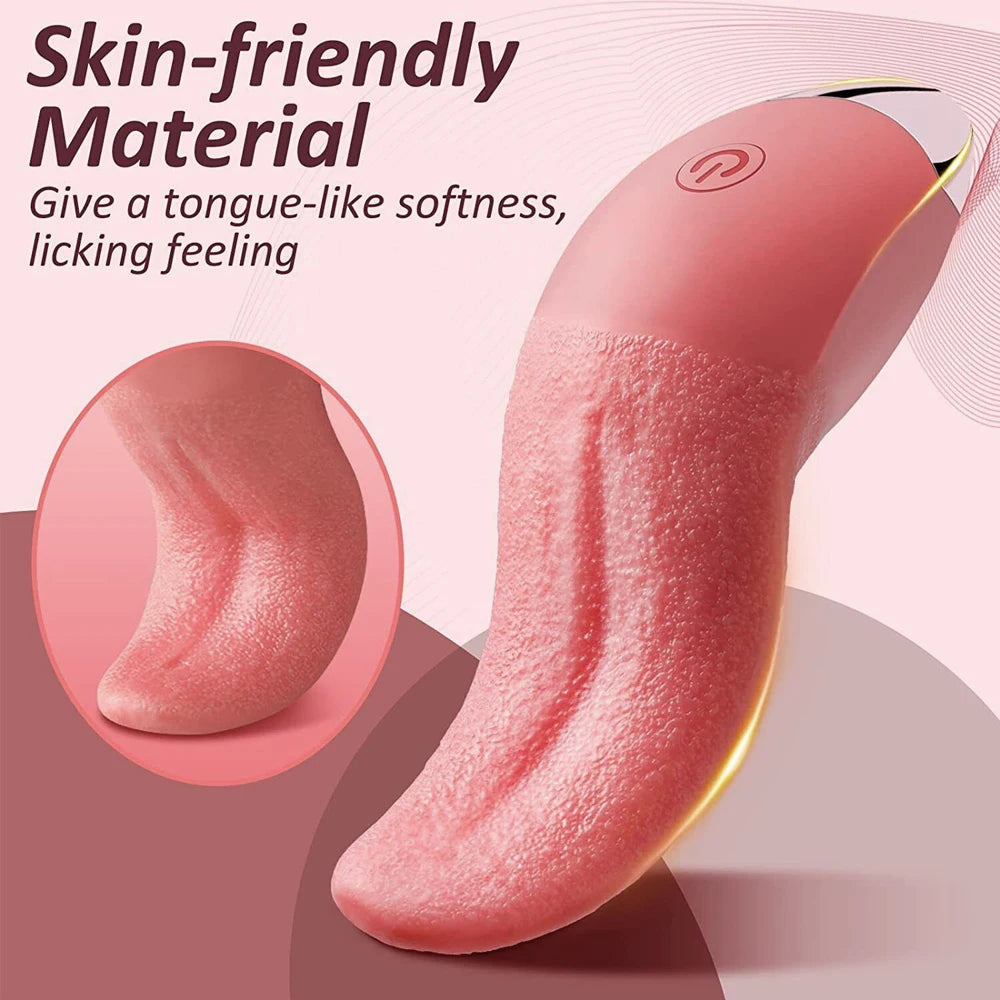 Tongue Clitoral Stimulation Massager with Multi-Sensory Textures