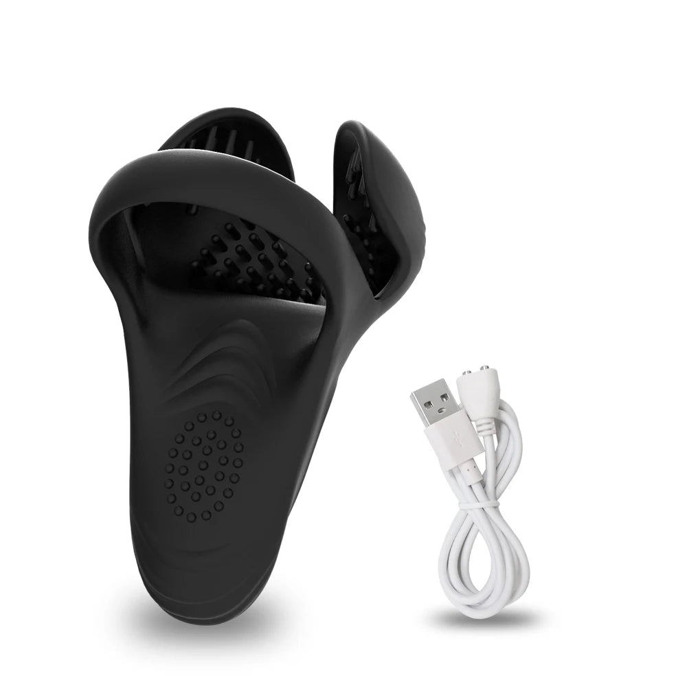Testicle Massager Vibrator Cock Ring