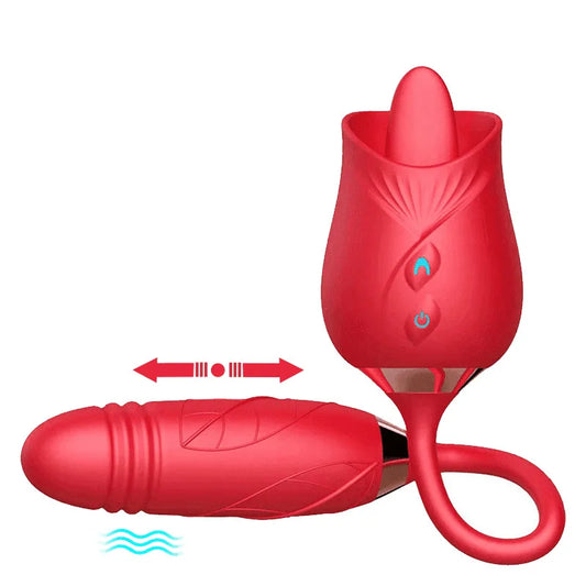 Vibrating Rose Tongue Vibrator